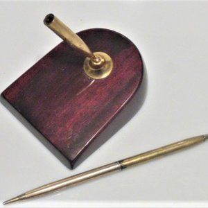 Unmarked Antique PEN & HOLDER Vintage Pen Holder Vintage Desk Cross Stylo